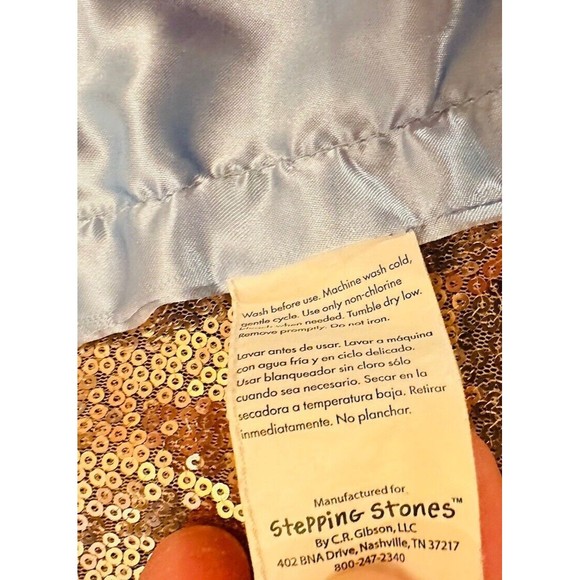 Stepping Stones Elephant Blue Plush Lovey I Love Hugs Satin Security Blanket - Picture 6 of 7